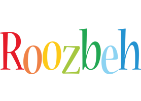 Roozbeh birthday logo