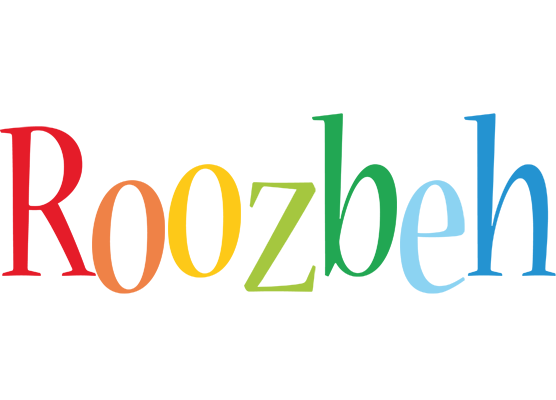Roozbeh birthday logo