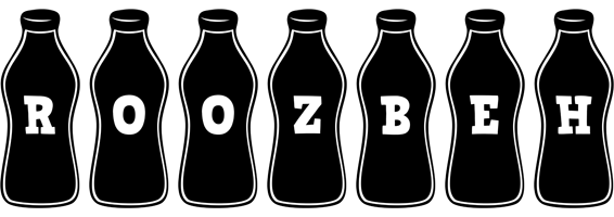 Roozbeh bottle logo