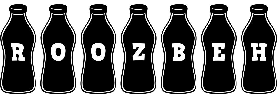 Roozbeh bottle logo