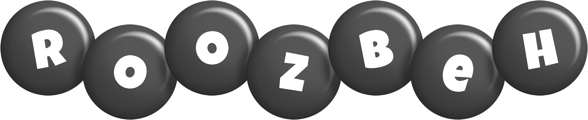 Roozbeh candy-black logo