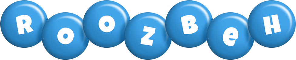 Roozbeh candy-blue logo