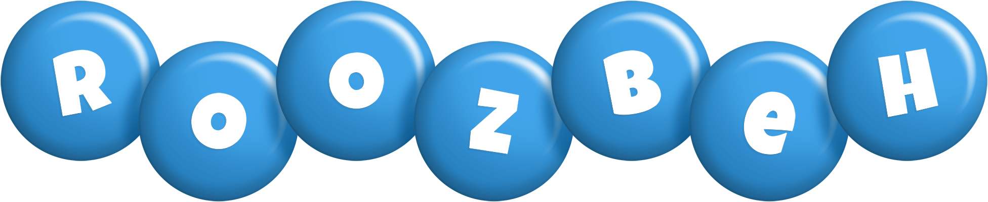 Roozbeh candy-blue logo
