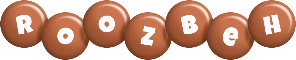 Roozbeh candy-brown logo