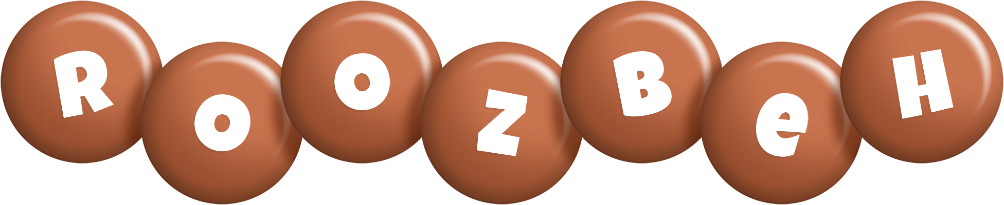 Roozbeh candy-brown logo