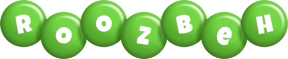 Roozbeh candy-green logo