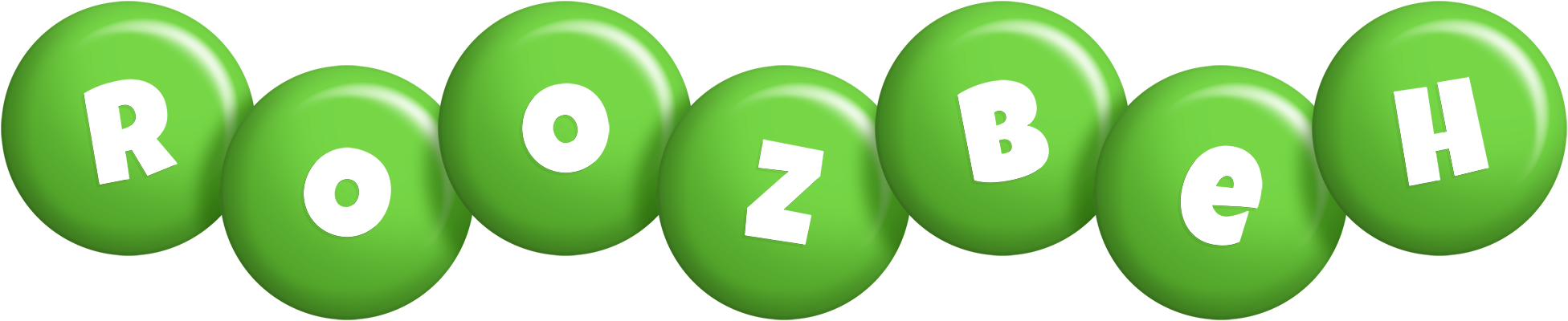 Roozbeh candy-green logo