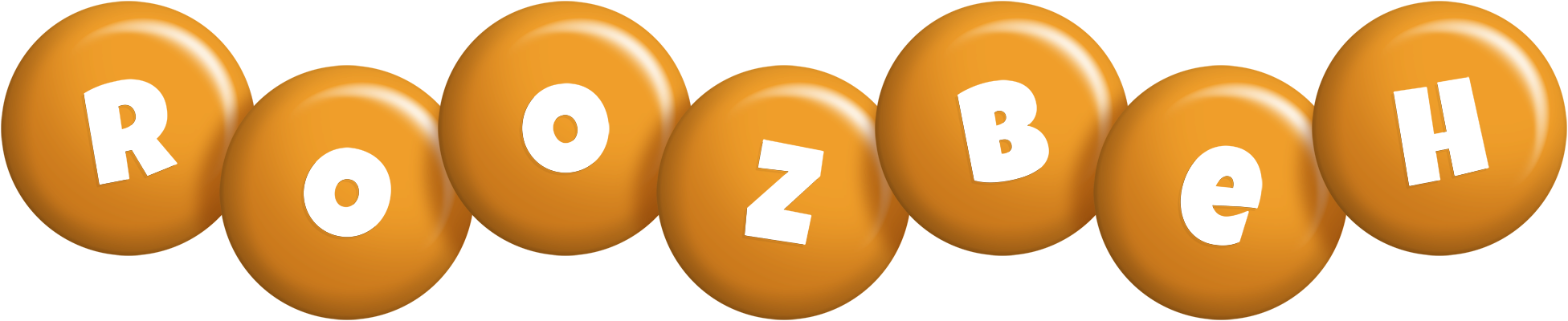 Roozbeh candy-orange logo
