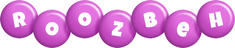 Roozbeh candy-purple logo