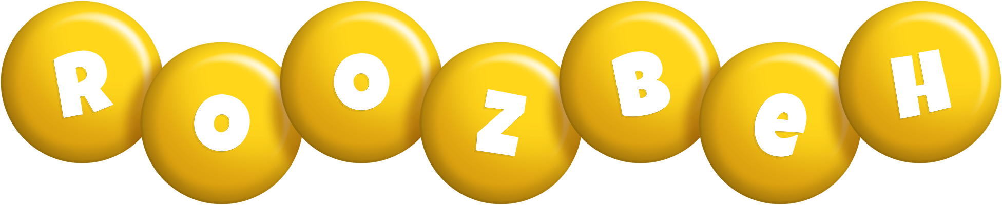 Roozbeh candy-yellow logo