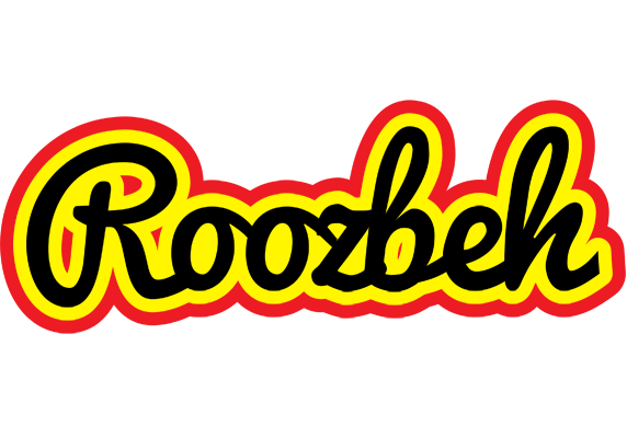 Roozbeh flaming logo