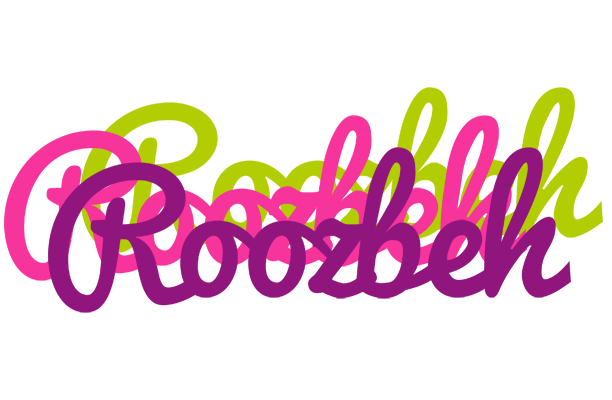 Roozbeh flowers logo