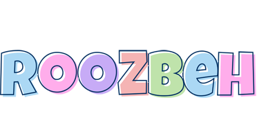 Roozbeh pastel logo