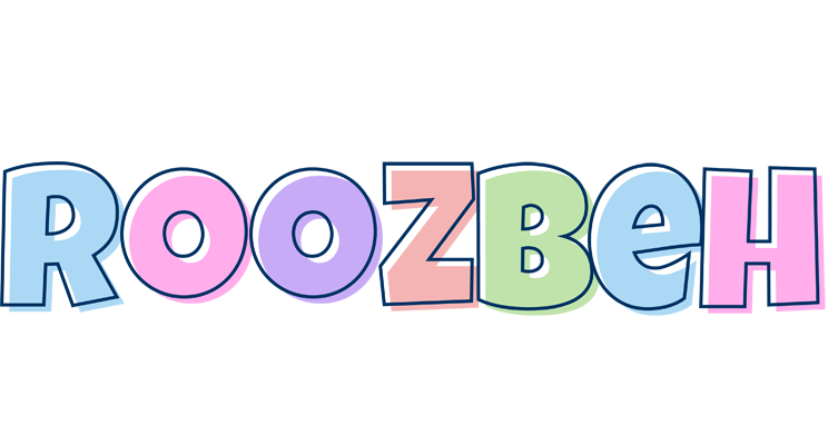 Roozbeh pastel logo