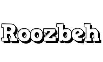 Roozbeh snowing logo