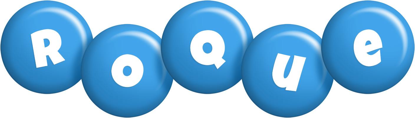 Roque candy-blue logo