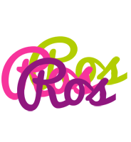 Ros flowers logo