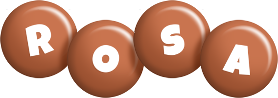 Rosa candy-brown logo