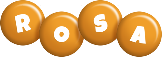 Rosa candy-orange logo