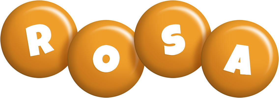 Rosa candy-orange logo