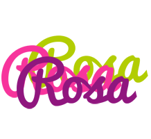 Rosa flowers logo