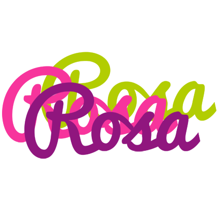 Rosa flowers logo