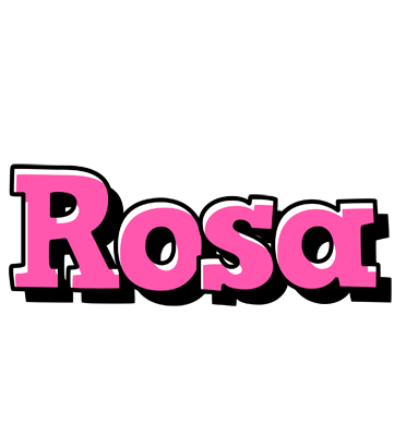 Rosa girlish logo
