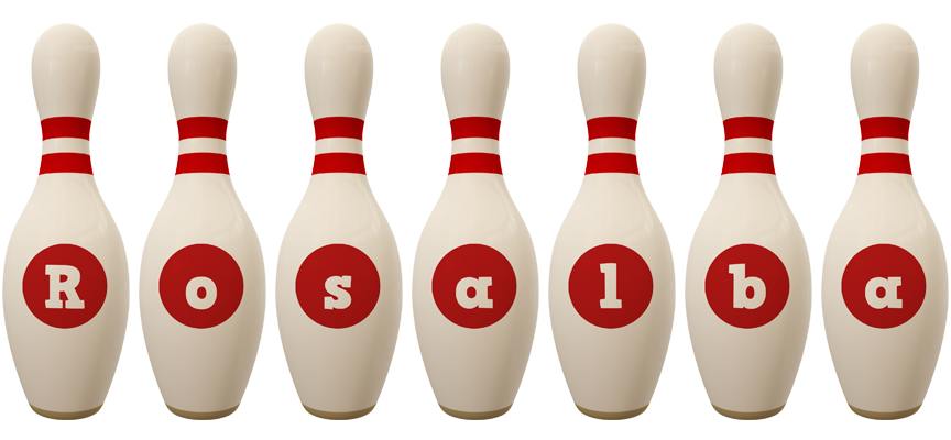 Rosalba bowling-pin logo