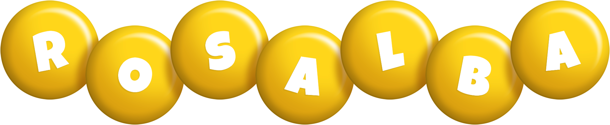 Rosalba candy-yellow logo