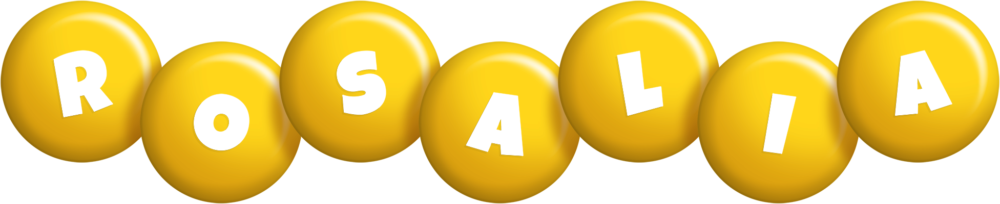 Rosalia candy-yellow logo