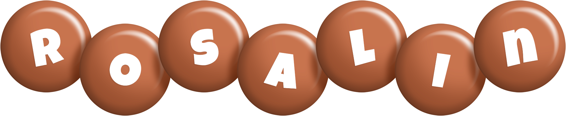 Rosalin candy-brown logo
