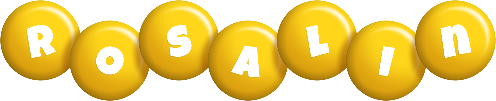 Rosalin candy-yellow logo