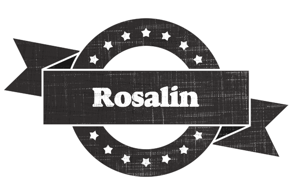 Rosalin grunge logo