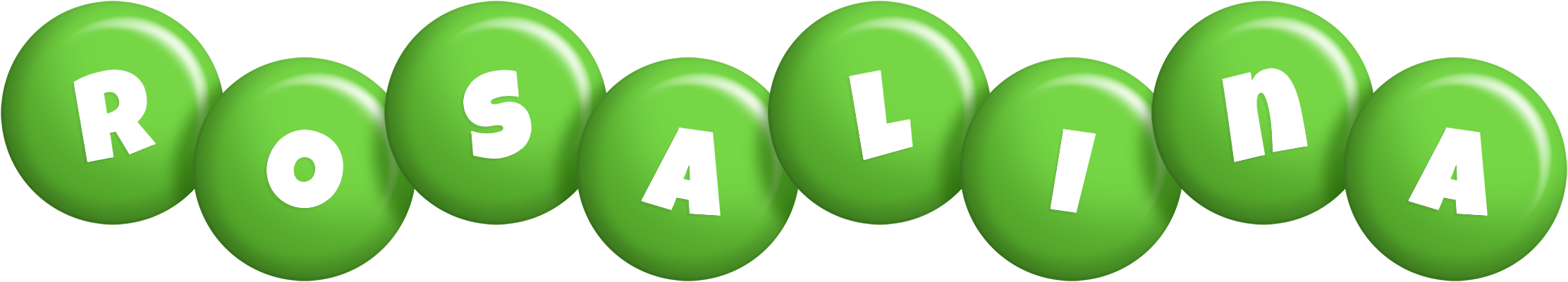 Rosalina candy-green logo