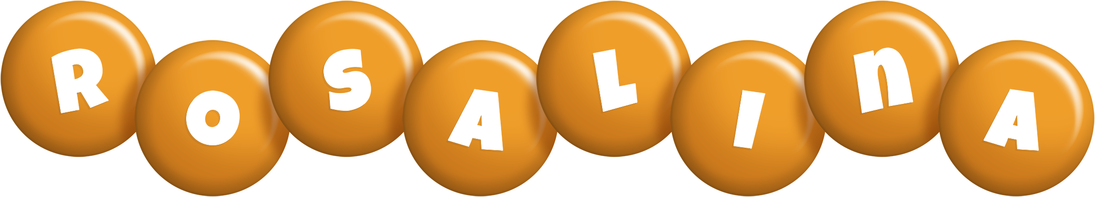 Rosalina candy-orange logo