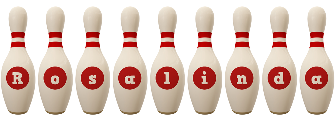 Rosalinda bowling-pin logo