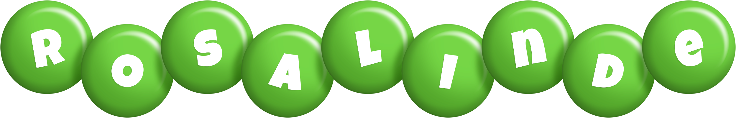 Rosalinde candy-green logo