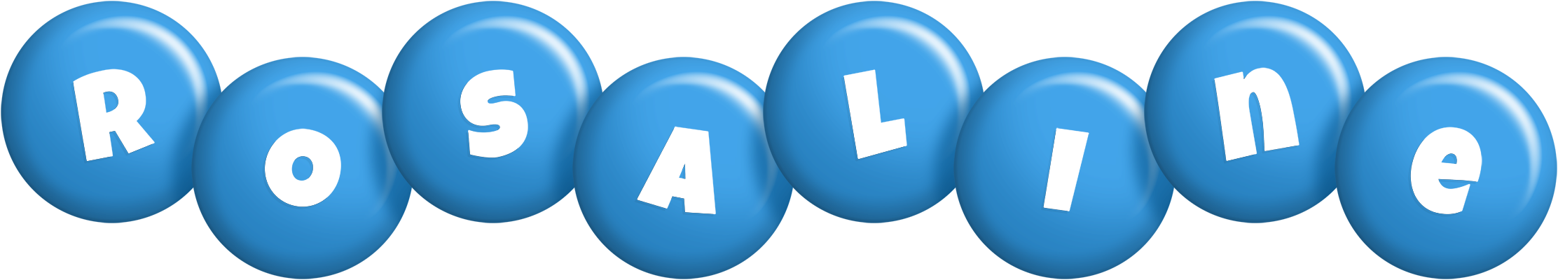 Rosaline candy-blue logo