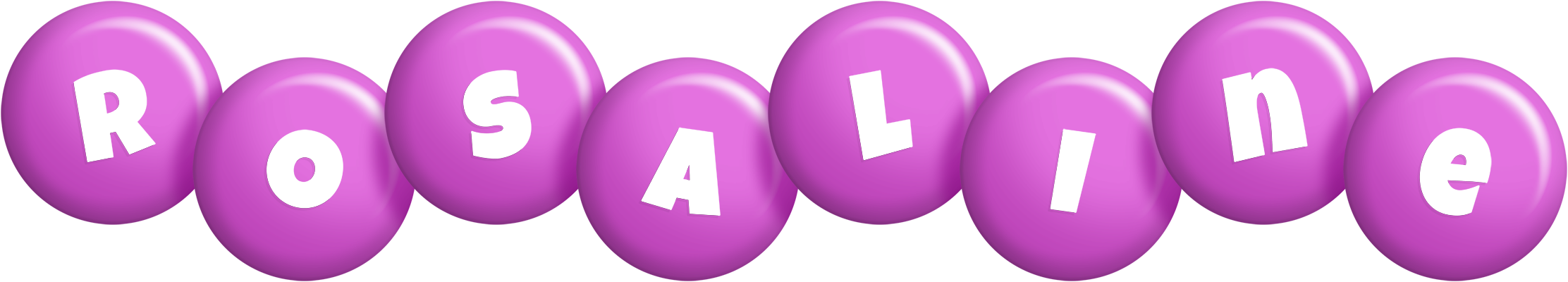 Rosaline candy-purple logo