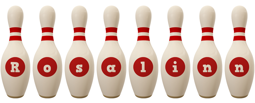Rosalinn bowling-pin logo