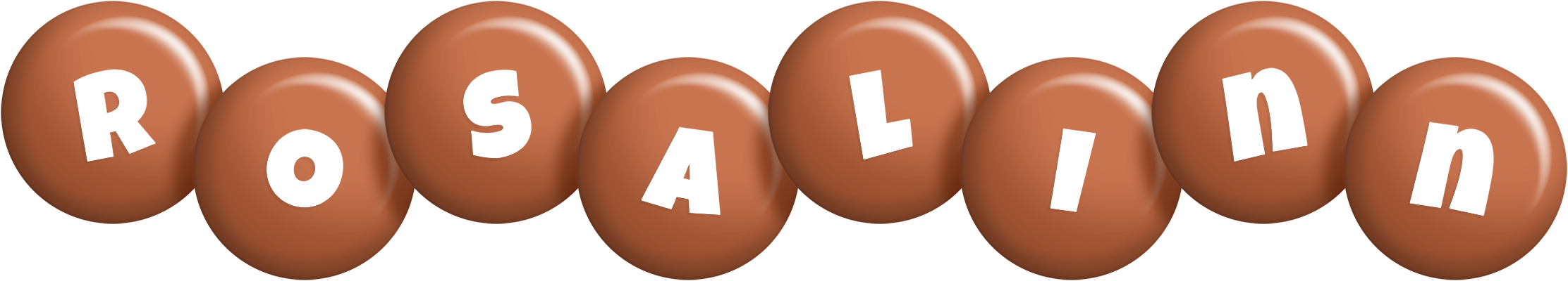 Rosalinn candy-brown logo