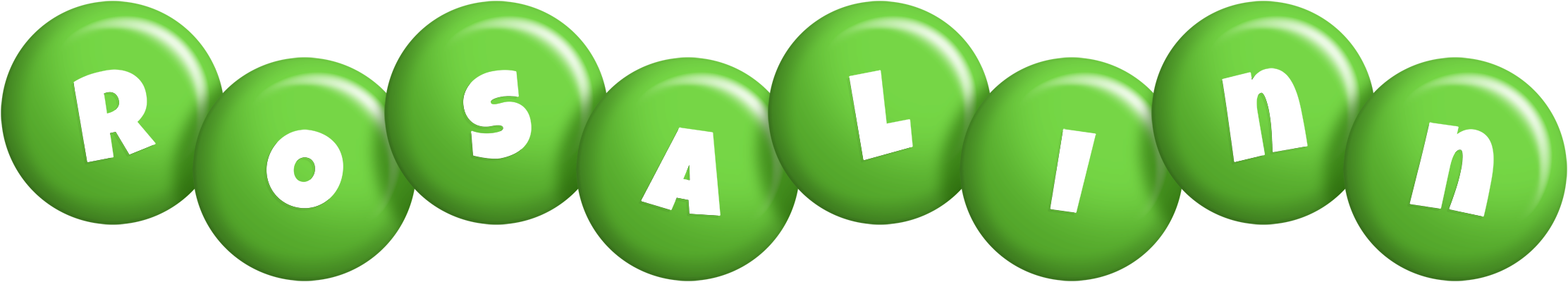 Rosalinn candy-green logo