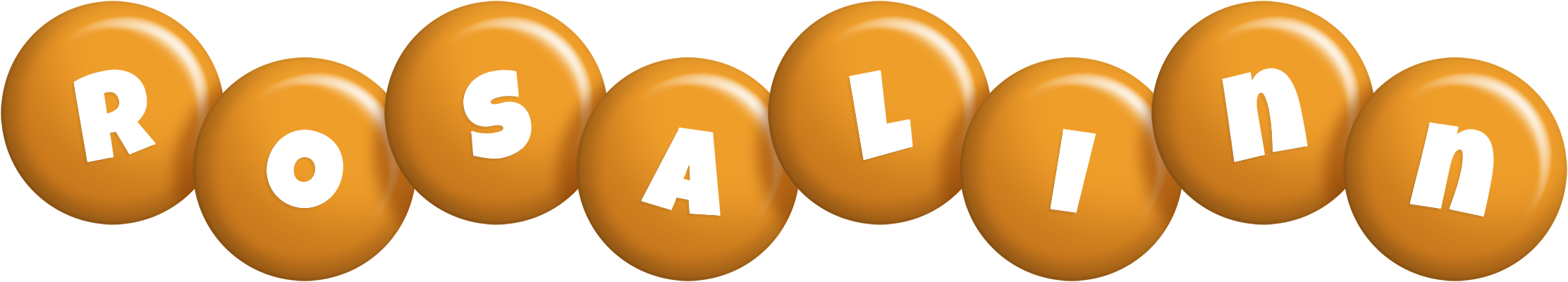 Rosalinn candy-orange logo