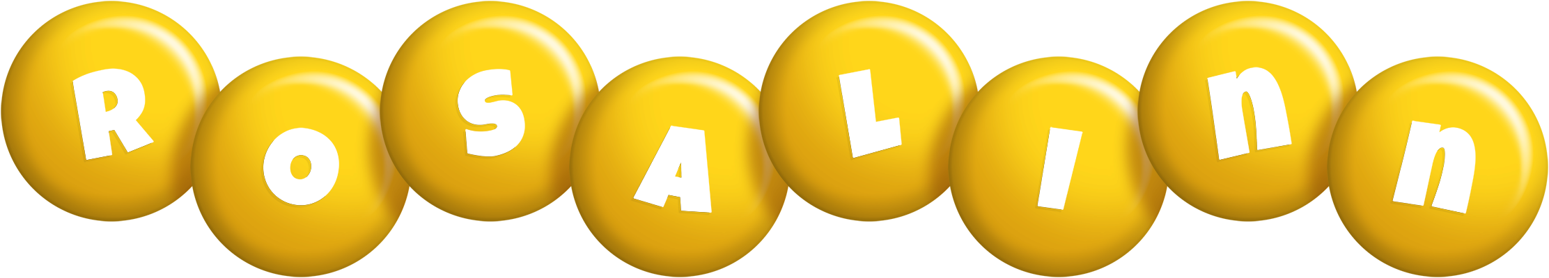 Rosalinn candy-yellow logo