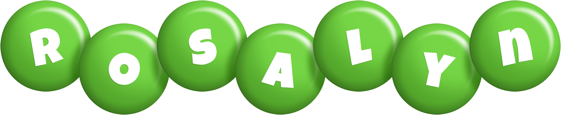Rosalyn candy-green logo