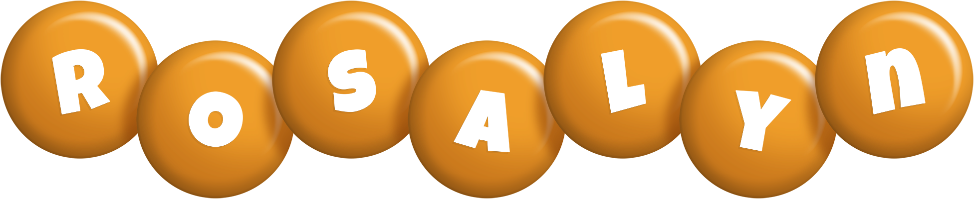 Rosalyn candy-orange logo