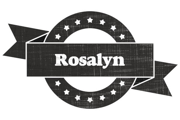 Rosalyn grunge logo