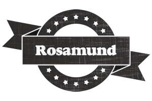 Rosamund grunge logo