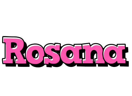 Rosana girlish logo