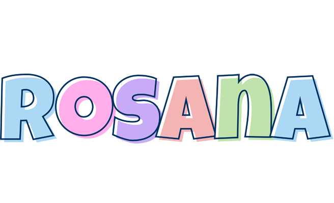 Rosana pastel logo